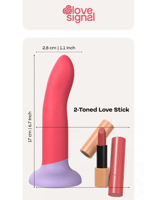 Dream Toys 2-Toned Love Stick Large - Dildo silikonowe