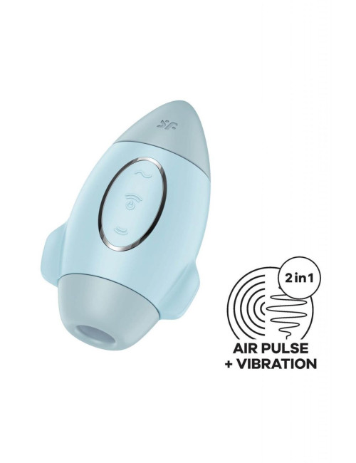 Satisfyer Mission Control Blue - Niebieski gadżet stymulujący