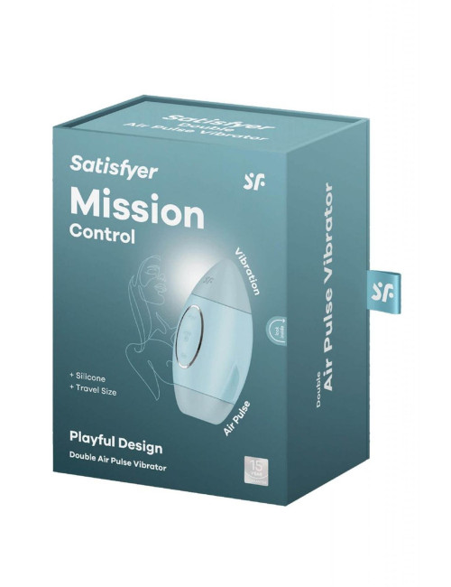 Satisfyer Mission Control Blue - Niebieski gadżet stymulujący