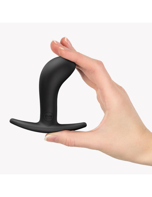 Fun Factory Bootie M Black – silikonowy analny dildo z medycznego silikonu, bezpieczny i elastyczny