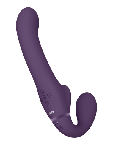 Ai - Dual Vibrating & Air Wave Tickler Strapless Strapon