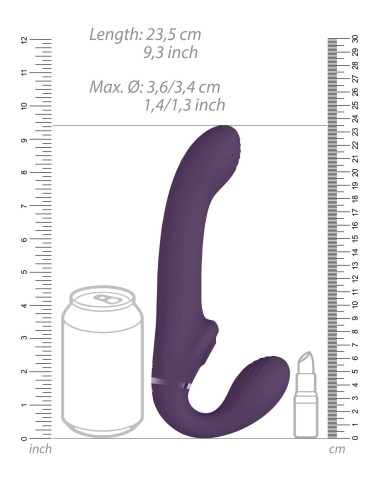 Ai - Dual Vibrating & Air Wave Tickler Strapless Strapon