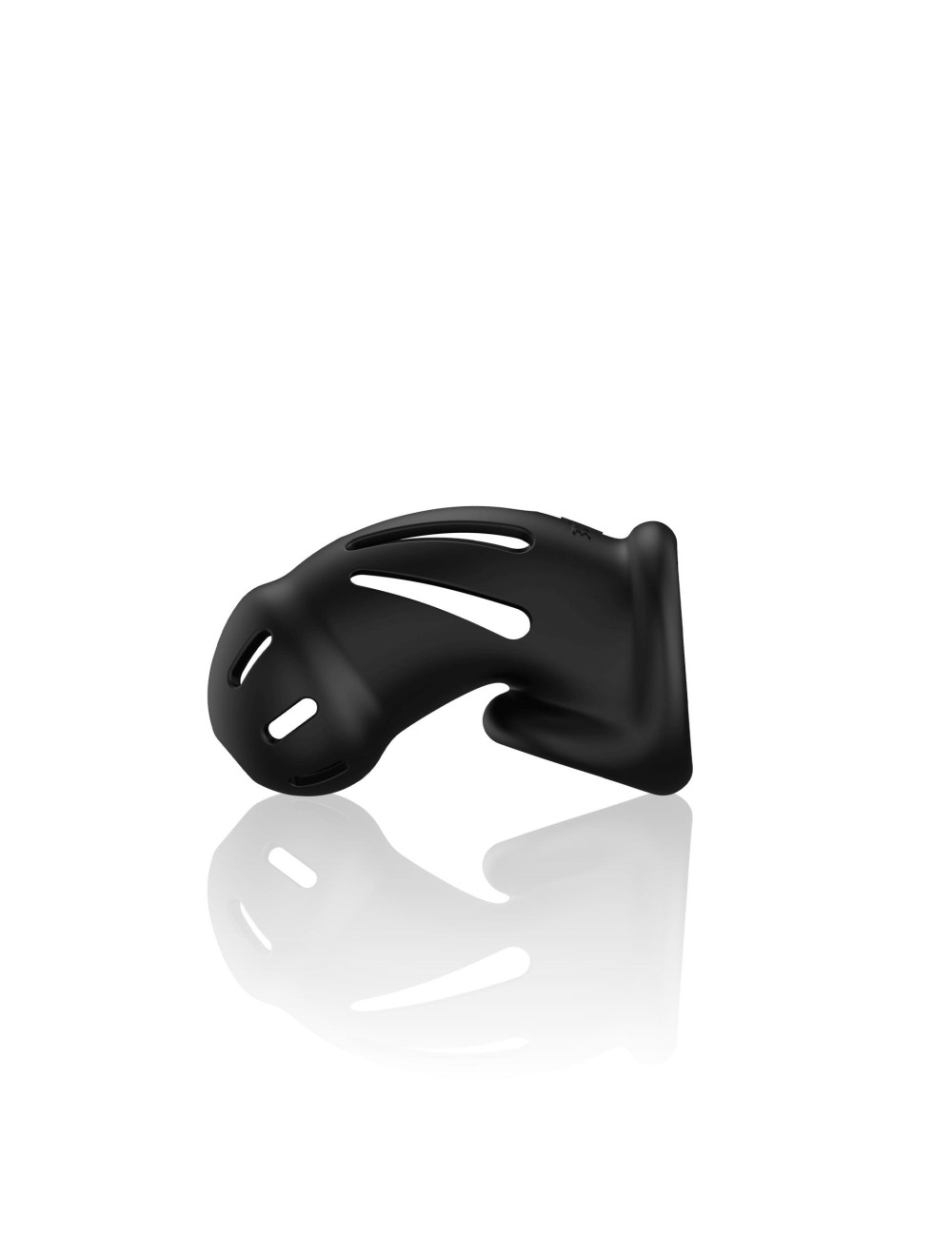 Model 27 Ultra Soft Silicone Chastity Cage Black - Pas Cnoty BDSM