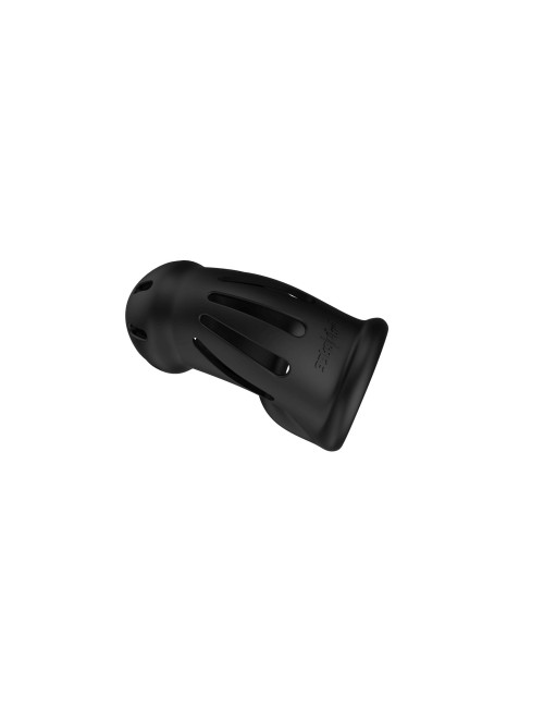 Model 27 Ultra Soft Silicone Chastity Cage Black - Pas Cnoty BDSM