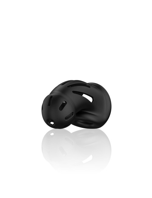 Model 27 Ultra Soft Silicone Chastity Cage Black - Pas Cnoty BDSM