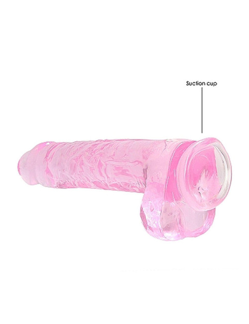9 / 23 cm Realistic Dildo With Balls - Pink