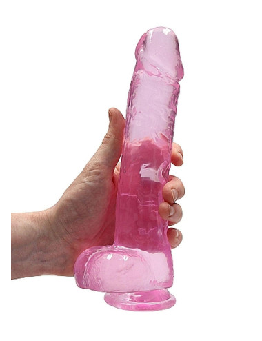 9 / 23 cm Realistic Dildo With Balls - Pink