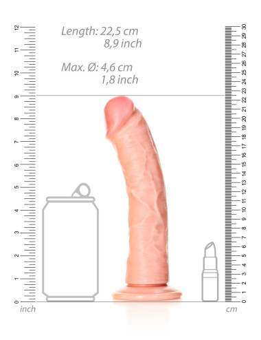 Curved Realistic Dildo with Suction Cup - 8/ 20,5 cm