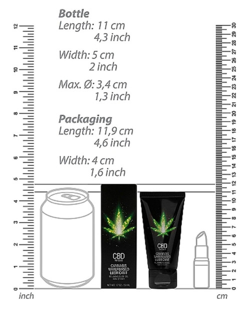 CBD Cannabis Waterbased Lubricant - 50 ml