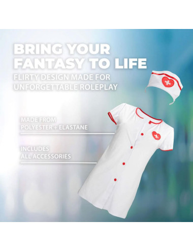 Nurse Costume - S/M - White