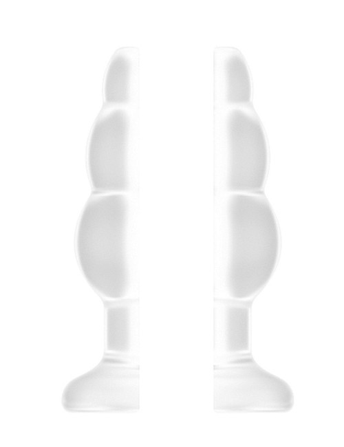 No.49 - Small Hollow Tunnel Butt Plug - 3 Inch - Translucent
