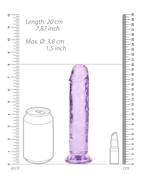 RealRock Realistyczny Dildo Żelowy z Przyssawką 18 cm