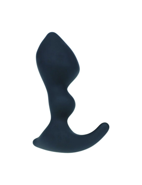 Levelz Silikonowy Stymulator Prostaty Double Ripple Czarny