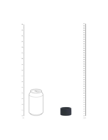 Liquid Silicone Ball Strap - M - 34mm - Black