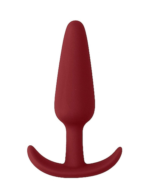 Slim Butt Plug Red - Analny silikonowy plug - Zabawki analne - Butt plug