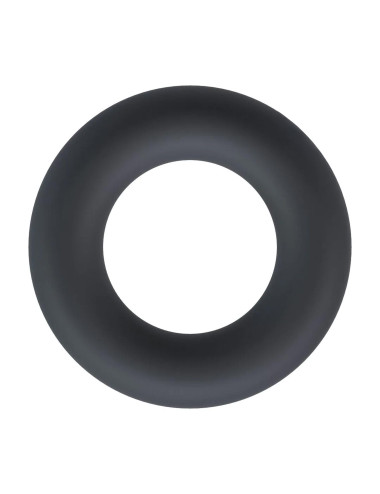 Levelz by Shots Liquid Silicone Cockring - czarny pierścień L