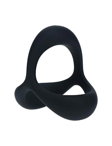 Tri O Ergo Silicone Cockring - Black