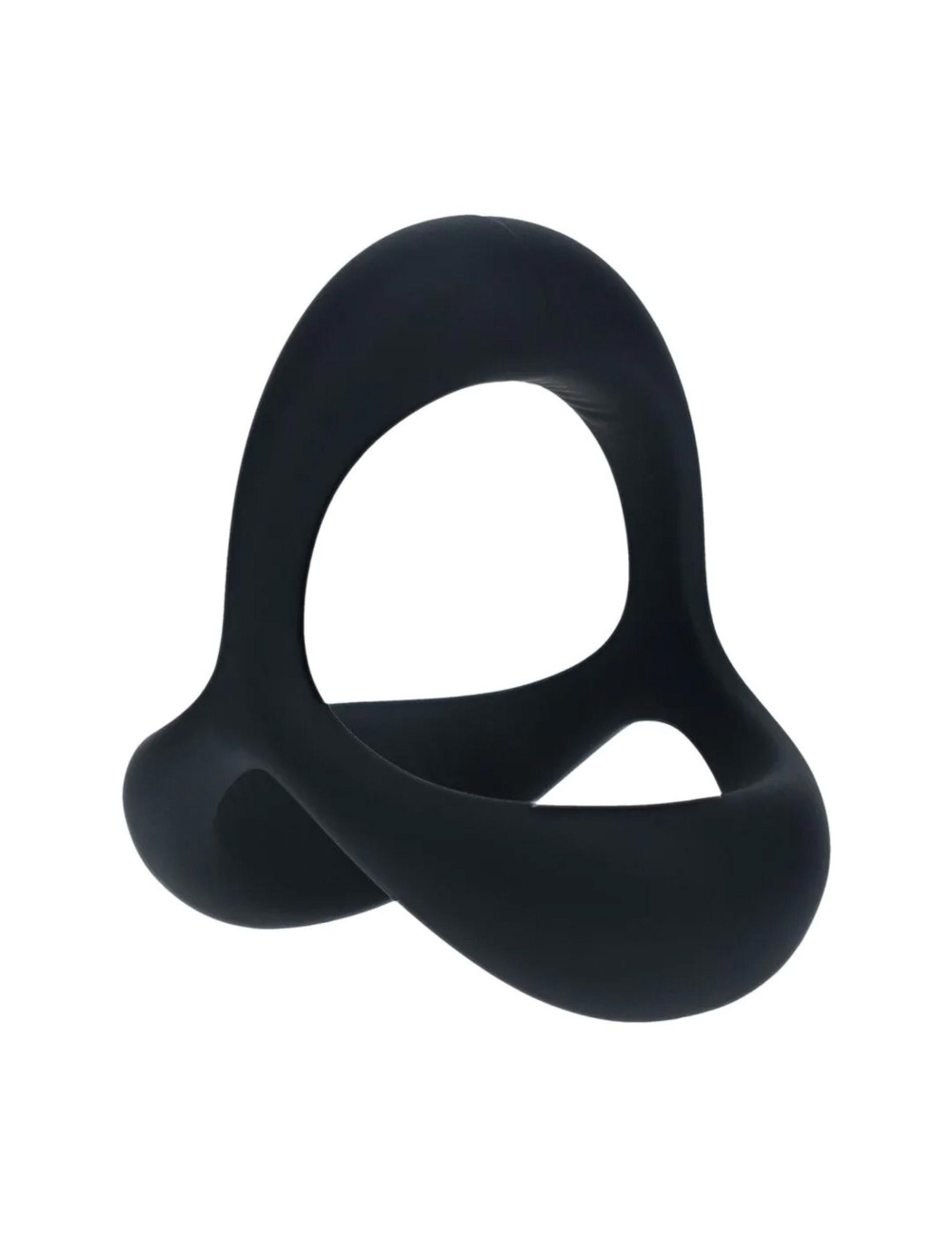 Tri O Ergo Silicone Cockring - Black