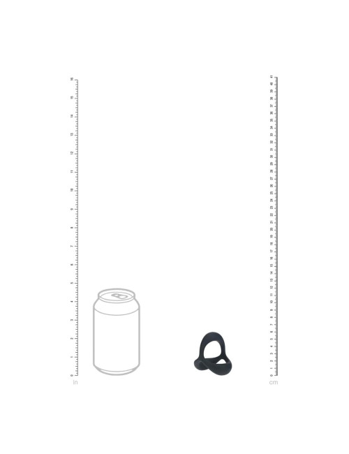 Tri O Ergo Silicone Cockring - Black