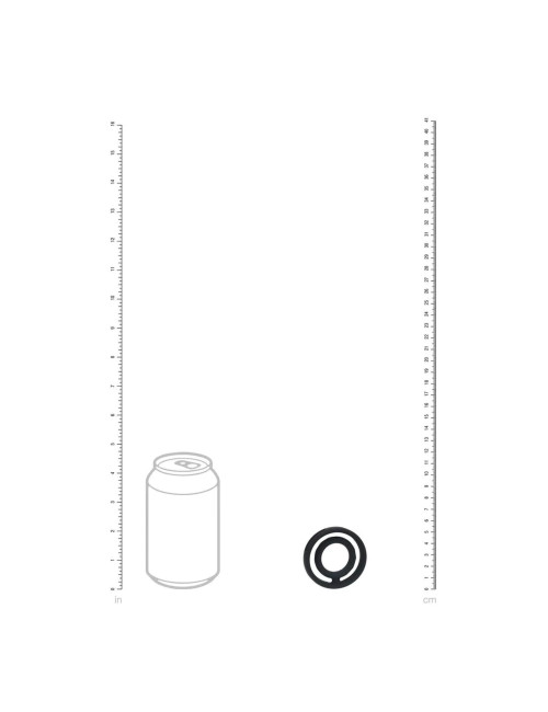 Classic Grooved Silicone Cock and Ball Ring - Black