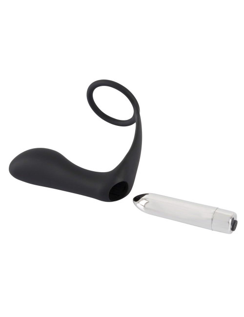 Black Velvets BV Vibrating Ring & Plug Zestaw