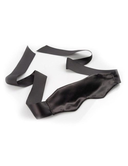 Maska blindfold satynowa FFSLE Czarna - Maski BDSM, Zabawki Eroticzne