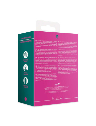 Thrusting and Tapping Vibrator - Powerful Pink