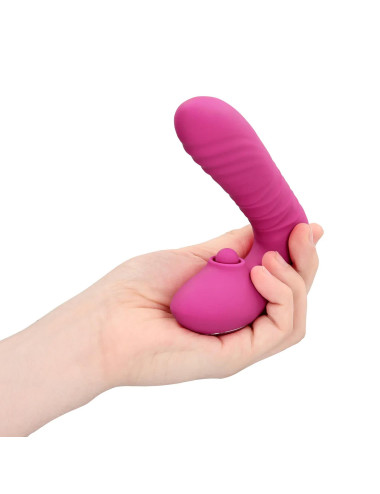 Thrusting and Tapping Vibrator - Powerful Pink