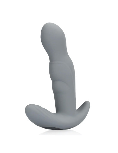 Rotating Prostate Stimulator with Remote Control - Gotham Grey