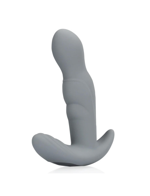 Rotating Prostate Stimulator with Remote Control - Gotham Grey