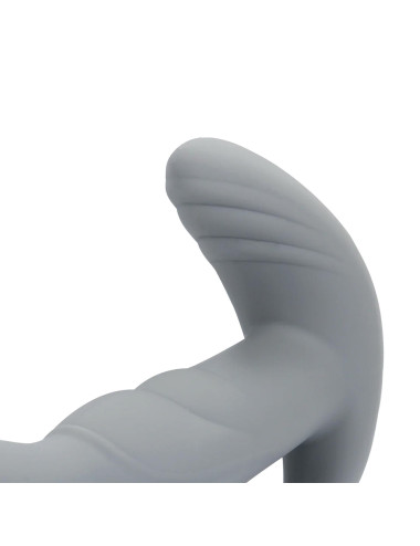 Rotating Prostate Stimulator with Remote Control - Gotham Grey