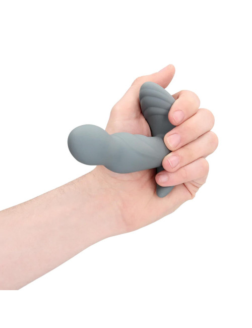 Rotating Prostate Stimulator with Remote Control - Gotham Grey