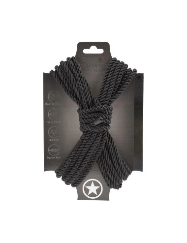 Polyester Bondage Rope - 10 m - Black