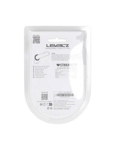 Liquid Silicone Cockring - M - Black