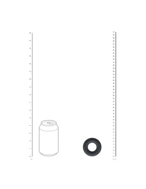 Liquid Silicone Cockring - M - Black