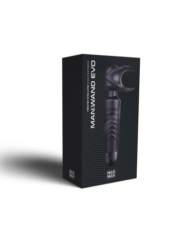 MAN.WAND EVO BLACK PLUM RECHARGEABLE MASTURBATOR