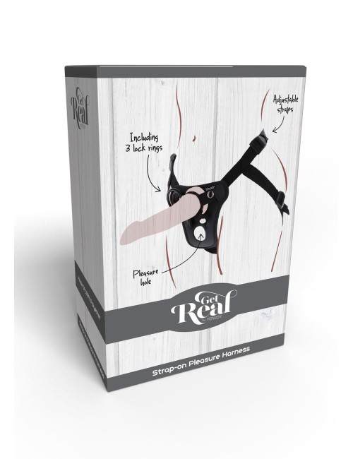 ToyJoy Strap-On Pleasure Harness Black Uprząż