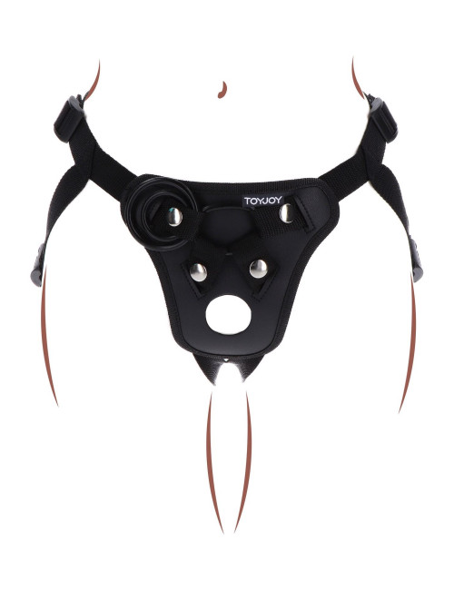 ToyJoy Strap-On Pleasure Harness Black Uprząż