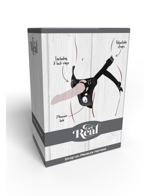 ToyJoy Strap-On Pleasure Harness Black Uprząż
