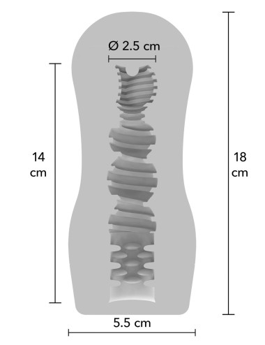 Clear Grip Vacuum Stroker