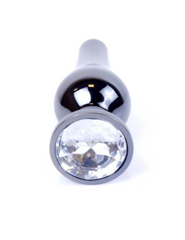 Plug-Jewellery Dark Silver Butt Plug - Biżuteria analna, Zabawki analne, Stal nierdzewna