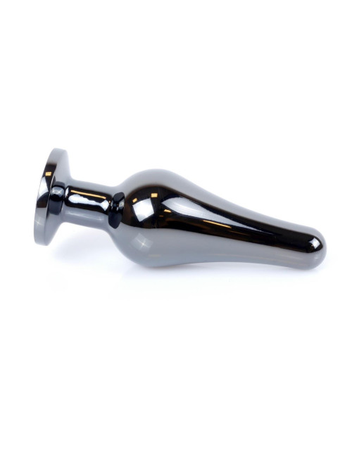 Plug-Jewellery Dark Silver Butt Plug - Biżuteria analna, Zabawki analne, Stal nierdzewna