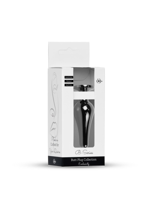 Plug-Jewellery Dark Silver Butt Plug - Biżuteria analna, Zabawki analne, Stal nierdzewna