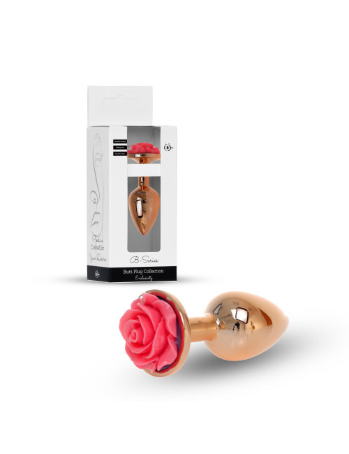 B - Series HeavyFun Plug-Jewellery Red Gold Pink – Biżuteria analna
