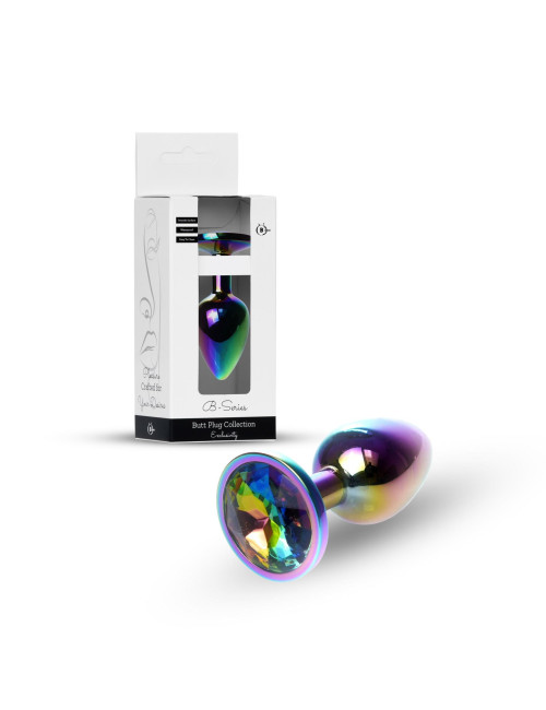 B - Series HeavyFun Plug-Jewellery Multicolour PLUG-Clear – Biżuteria analna