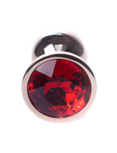 Plug-Jewellery Red Gold - Biżuteria analna ze stali nierdzewnej, Zabawki analne, Korek anatomiczny
