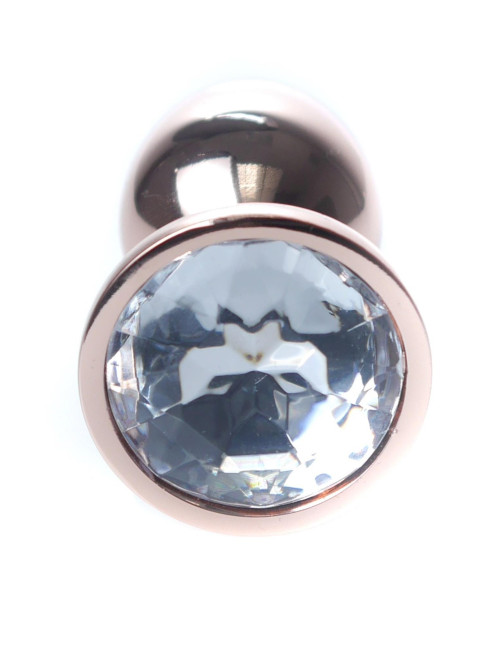 Plug-Jewellery Red Gold PLUG-Clear Biżuteria Analna ze stali nierdzewnej Zabawki Analne
