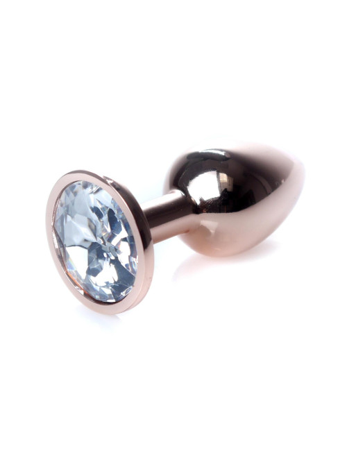B - Series HeavyFun Plug-Jewellery Red Gold Clear – Biżuteria analna
