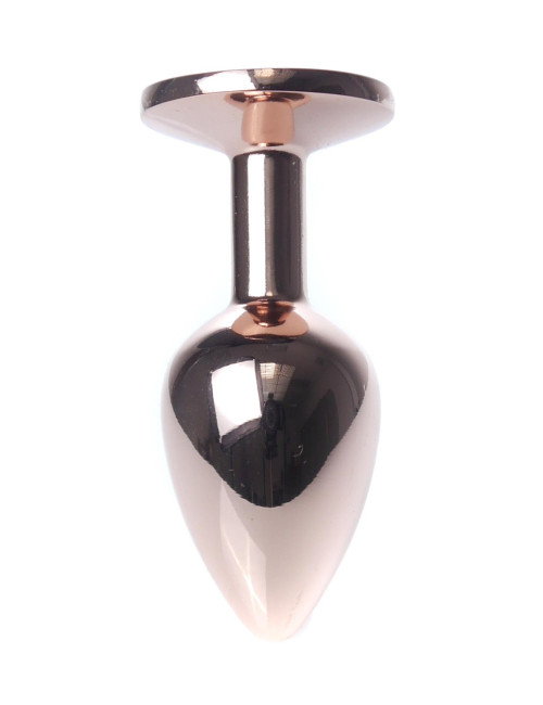 B - Series HeavyFun Plug-Jewellery Red Gold Clear – Biżuteria analna
