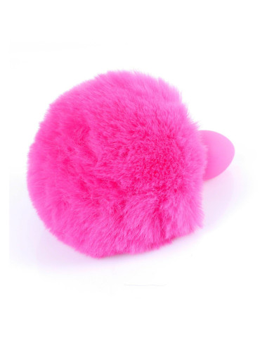 Plug-Jewellery Silicon PLUG - Bunny Tail - Pink